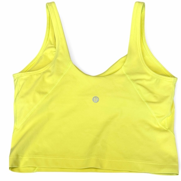 Lululemon Align Tank Top Electric Lemon Size 6 Nulu Fabric - Picture 3 of 5